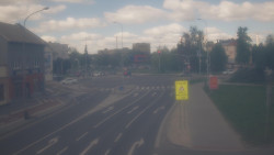 Křižovatka ulic Komenského a Velké Novosady