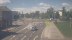 Křižovatka ulic Komenského a Velké Novosady