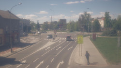 Křižovatka ulic Komenského a Velké Novosady