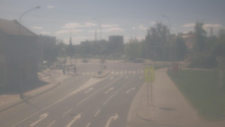 Křižovatka ulic Komenského a Velké Novosady