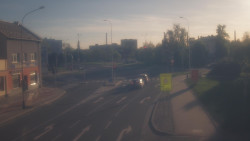 Křižovatka ulic Komenského a Velké Novosady