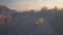 Křižovatka ulic Komenského a Velké Novosady