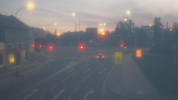 Křižovatka ulic Komenského a Velké Novosady