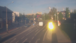 Křižovatka ulic Komenského a Velké Novosady