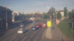 Křižovatka ulic Komenského a Velké Novosady