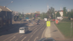 Křižovatka ulic Komenského a Velké Novosady