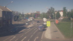 Křižovatka ulic Komenského a Velké Novosady