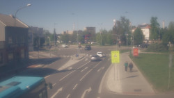 Křižovatka ulic Komenského a Velké Novosady