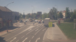 Křižovatka ulic Komenského a Velké Novosady