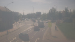 Křižovatka ulic Komenského a Velké Novosady