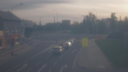 Křižovatka ulic Komenského a Velké Novosady