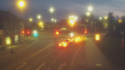 Křižovatka ulic Komenského a Velké Novosady