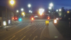 Křižovatka ulic Komenského a Velké Novosady