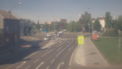 Křižovatka ulic Komenského a Velké Novosady