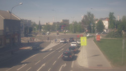 Křižovatka ulic Komenského a Velké Novosady