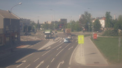 Křižovatka ulic Komenského a Velké Novosady