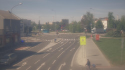 Křižovatka ulic Komenského a Velké Novosady