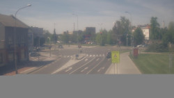 Křižovatka ulic Komenského a Velké Novosady