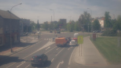 Křižovatka ulic Komenského a Velké Novosady