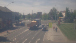 Křižovatka ulic Komenského a Velké Novosady