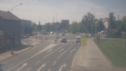 Křižovatka ulic Komenského a Velké Novosady