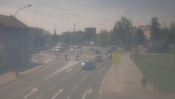 Křižovatka ulic Komenského a Velké Novosady