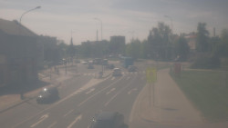 Křižovatka ulic Komenského a Velké Novosady