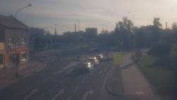 Křižovatka ulic Komenského a Velké Novosady