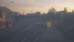 Křižovatka ulic Komenského a Velké Novosady