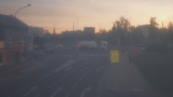 Křižovatka ulic Komenského a Velké Novosady