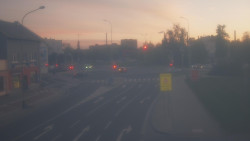 Křižovatka ulic Komenského a Velké Novosady