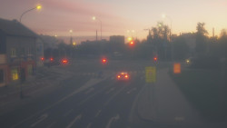 Křižovatka ulic Komenského a Velké Novosady