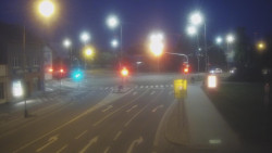 Křižovatka ulic Komenského a Velké Novosady