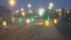 Křižovatka ulic Komenského a Velké Novosady