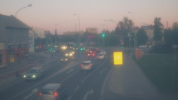 Křižovatka ulic Komenského a Velké Novosady