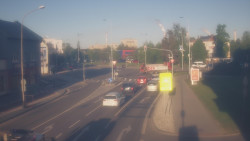 Křižovatka ulic Komenského a Velké Novosady