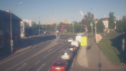 Křižovatka ulic Komenského a Velké Novosady