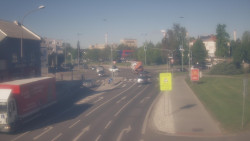 Křižovatka ulic Komenského a Velké Novosady