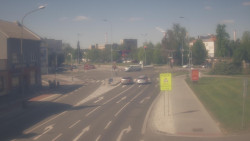 Křižovatka ulic Komenského a Velké Novosady