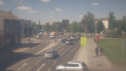 Křižovatka ulic Komenského a Velké Novosady