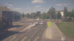 Křižovatka ulic Komenského a Velké Novosady