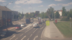 Křižovatka ulic Komenského a Velké Novosady