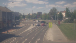 Křižovatka ulic Komenského a Velké Novosady