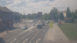 Křižovatka ulic Komenského a Velké Novosady