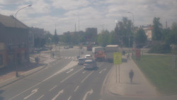 Křižovatka ulic Komenského a Velké Novosady