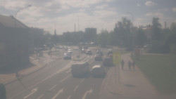 Křižovatka ulic Komenského a Velké Novosady