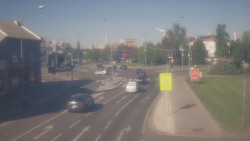 Křižovatka ulic Komenského a Velké Novosady