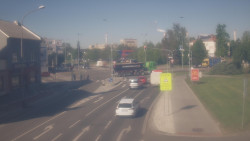 Křižovatka ulic Komenského a Velké Novosady