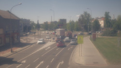 Křižovatka ulic Komenského a Velké Novosady