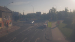 Křižovatka ulic Komenského a Velké Novosady